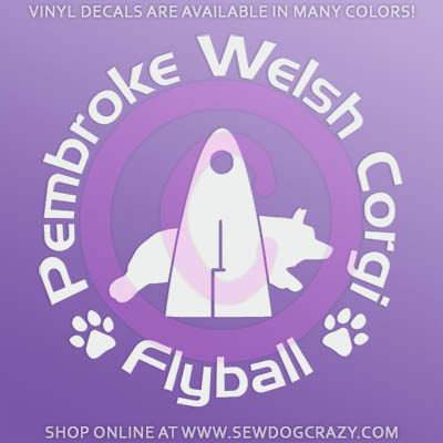 Pembroke Welsh Corgi Flyball Sticker