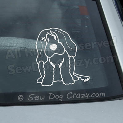 Cartoon Portuguese Water Dog Sticker