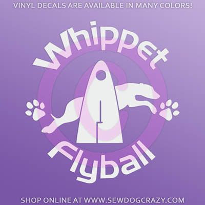 Whippet Flyball Sticker