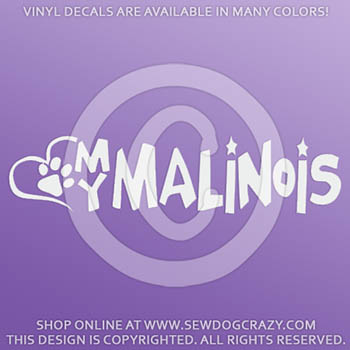 Love My Malinois Vinyl Sticker