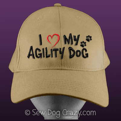 Embroidered Agility Dog Hat