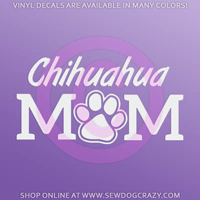 Chihuahua Mom Car Stickers