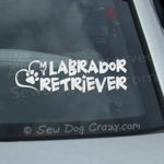 Love My Labrador Retriever Car Window Sticker