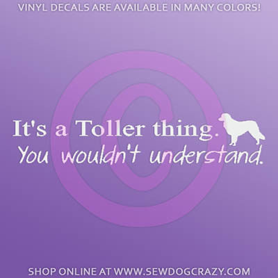 Funny Toller Car Stickers