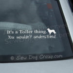 Funny Toller Car Window Sticker