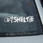 Love My Sheltie Car Window Sticker
