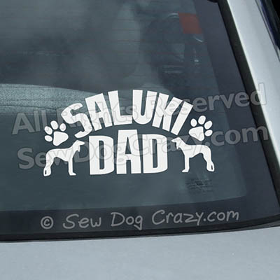 Saluki Dad Car Decals