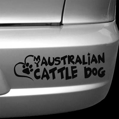 Love My Australian Cattle Dog Car Window Sticker