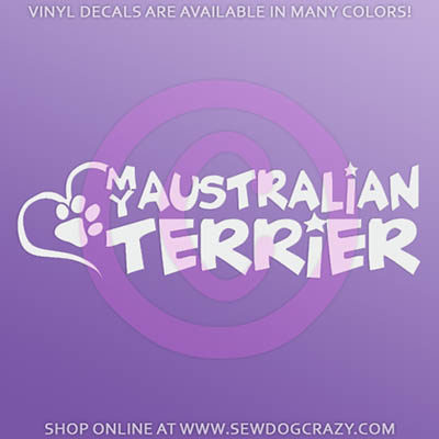 Love my Australian Terrier Car sticker
