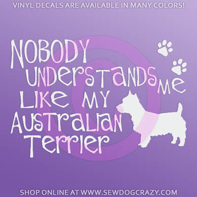 Funny Australian Terrier Car Sticker