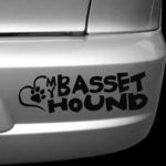 Love My Basset Hound Car Window Sticker