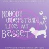 Funny Basset Hound Car Sticker
