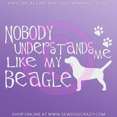 Funny Beagle Car Sticker