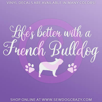 French Bulldog Car Sticker