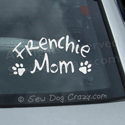 French Bulldog Mom Car Window Stickers