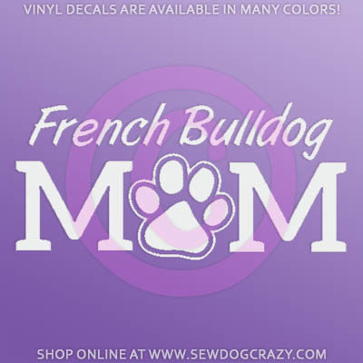 French Bulldog Mom Car Sticker