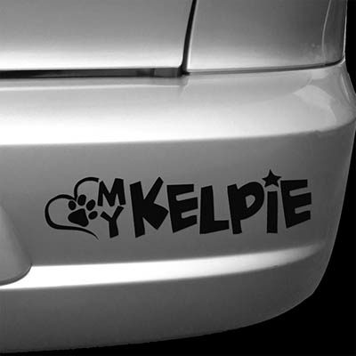 Love My Kelpie Car Window Stickers