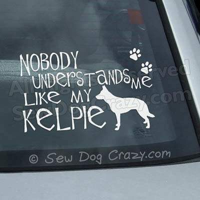 Funny Kelpie Car Window Sticker