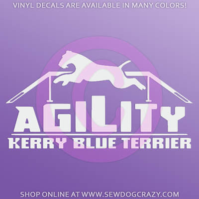 Kerry Blue Terrier Agility Sticker