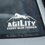 Kerry Blue Terrier Agility Decal