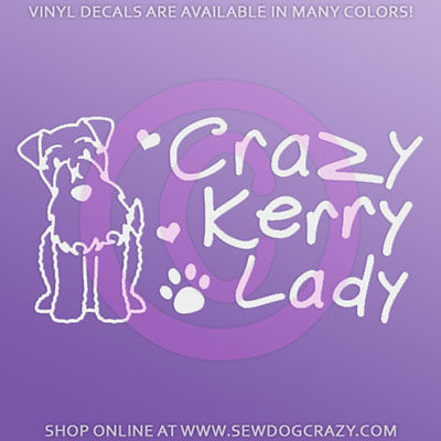 Funny Kerry Blue Terrier Decals