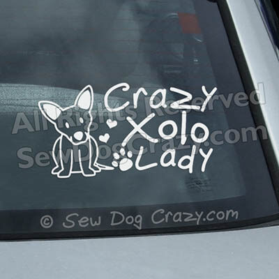 Crazy Xolo Lady Car Decals