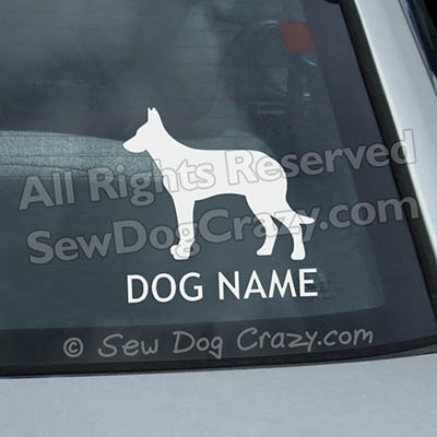 Custom Beauceron Car Window Sticker
