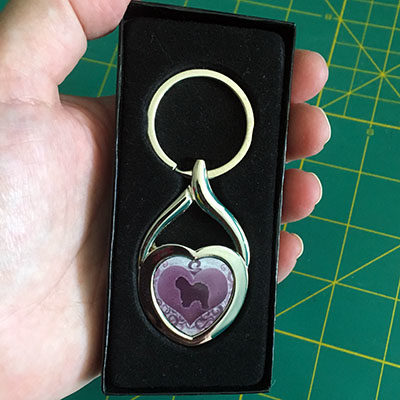 Purple Heart OES Keychain RTS