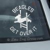 Beagle Agility Car Window Sticker