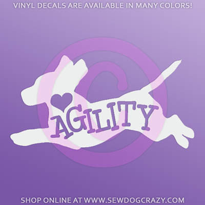 Love Agility Beagle Sticker