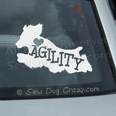 Agility Springer Spaniel Car Window Sticker