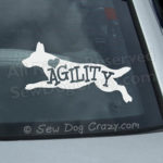 German Shepherd Agility Car Window Sticker