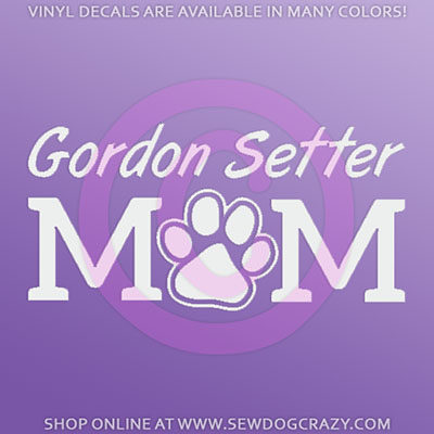 Gordon Setter Mom Car Decal