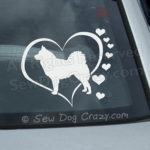 Love Icelandic Sheepdog Car Window Sticker