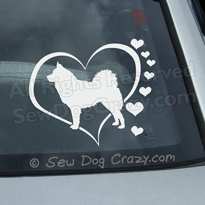 Love Icelandic Sheepdog Car Window Sticker