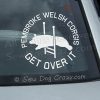 Corgi Agility Car Window Stickers