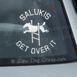 Saluki Agility Car Sticker
