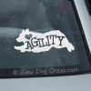 Agility Australian Shepherd Car Window Sticker