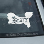 Love Bichon Agility Car Window Sticker