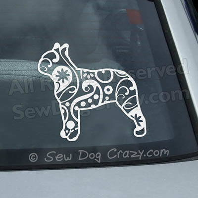 Boston Terrier Car Window Sticker