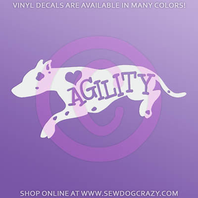 Agility Dalmatian Car Stickers