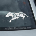 Agility Dalmatian Car Window Sticker