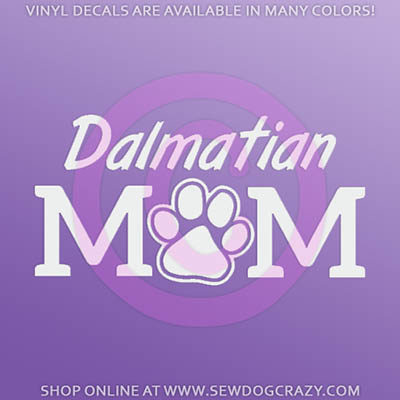 Dalmatian Mom Car Decal
