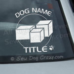 Personalized Nose Work Car Stickers