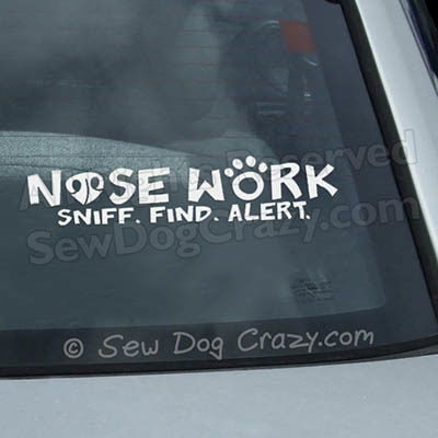 Nose Work Car Window Decal