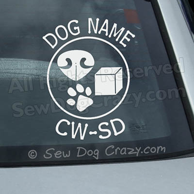 Scent Work Title Car Window Sticker