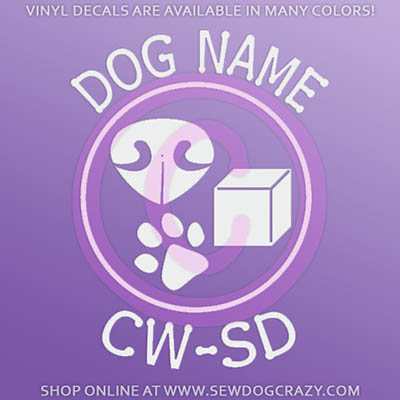 Personalized Nose Work Decal