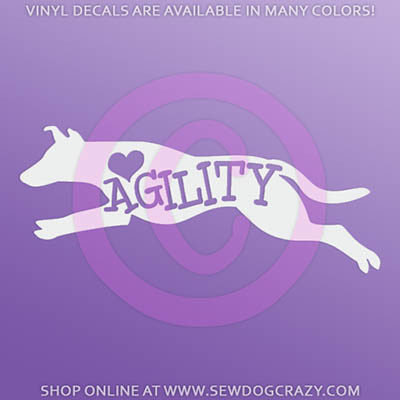 Agility Smooth Collie Car Stickers
