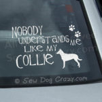 Funny Smooth Collie Car Sticker