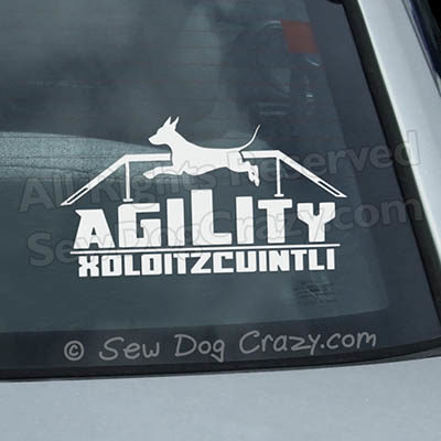 Xoloitzcuintli Agility Decals